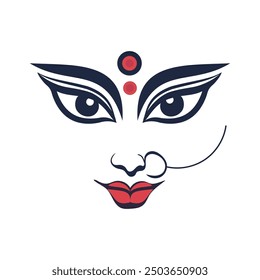 Happy Navratri festival celebration  banner  or poster design, illustration or vector of Goddess Durga Maa, woman dancing