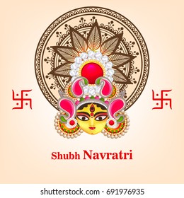 Happy Navratri Festival, design background.