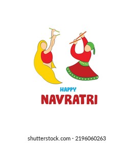 Happy Navratri india festival design 