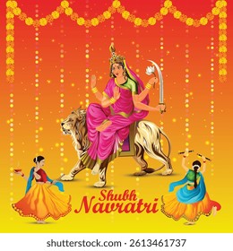 Happy navratri indian festival background