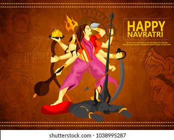 Happy Navratri, with Maa Durga
