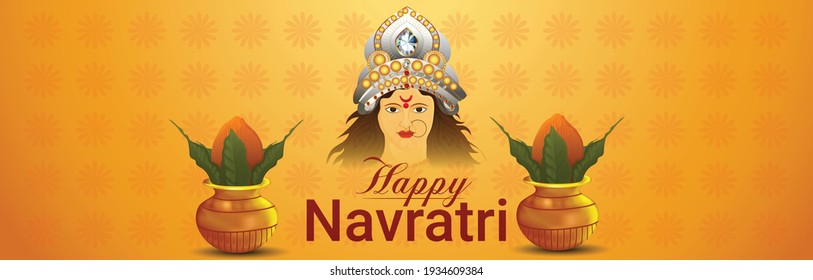 	
Happy navratri special offer sale discount banner