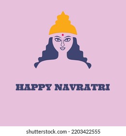 Happy Navratri Stock Vecor Illustration 