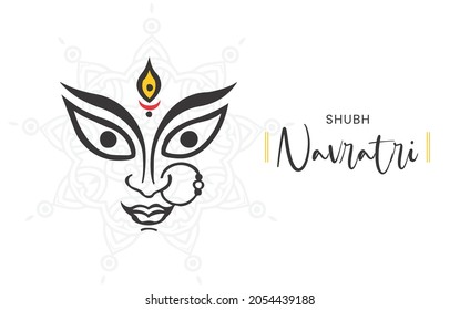 Happy Navratri ,Vector illustration design.