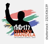 happy Nelson Mandela International Day 18th July Vector illustration design