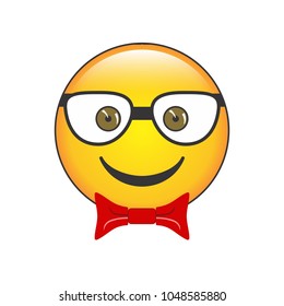 Happy Nerd Emoji Vector