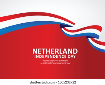 Happy Netherland National Day Celebration vector template, Background Concept for Independence Day and other events, Vector Illustration Design.