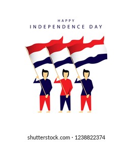 Happy Netherlands Independence Day Vector Template Design Illustration