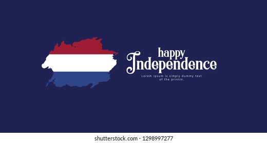 Happy Netherlands Independence Day Vector Template Design Illustration