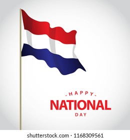 Happy Netherlands National Day Vector Template Design Illustration