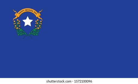 Happy Nevada Day. Celebration for Nevada. Vector Banner and Greeting card of Nevada day