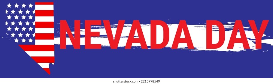 Happy Nevada Day. Celebration for Nevada. Vector Banner and Greeting card of Nevada day. Eps10 Vector
