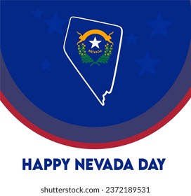 Feliz Día de Nevada Estados Unidos