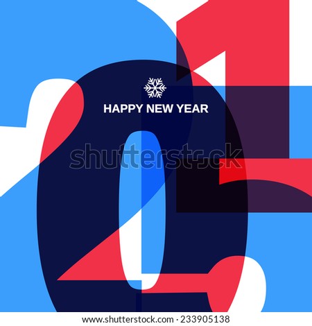 Happy New 2015 Year Cover Design
