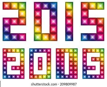 Happy new 2015 year with LED display - Powered by Shutterstock - Get 15% off with code: PIKWIZARD15