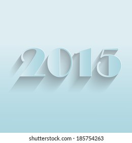 Happy New 2015 Year, Vector Illustration.