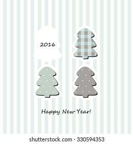 Happy new 2016 year. Colorful design. Vector illustration