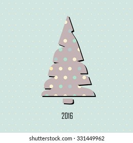 Happy new 2016 year. Colorful design. Vector illustration