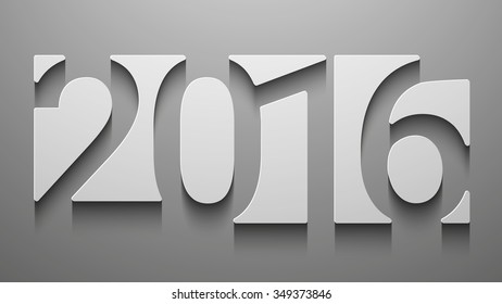 Happy new 2016 year. Creative design. Vector illustration for your design