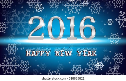 Happy new 2016 year. Seasons greetings, colorful shining design. 
Vector illustration