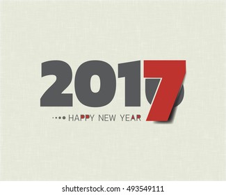 Happy new 2017 year. Greetings card. Colorful design. Vector illustration