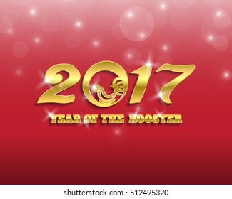 Happy new 2017 year. Greetings card. Colorful design. Vector illustration