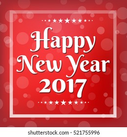 Happy New 2017 Year. Vector illustration