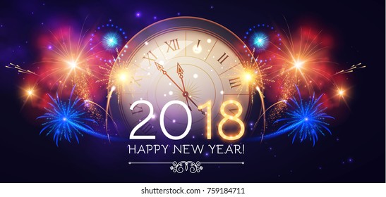 New Year Clock 2018 Photos 6 340 New Year Clock Stock Image