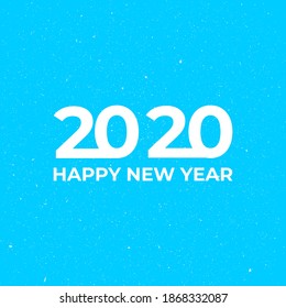 Happy New 2020 Year. Holiday vector illustration