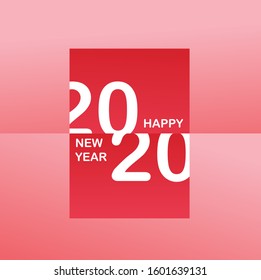 Happy new 2020 year!  Minimalistic template.