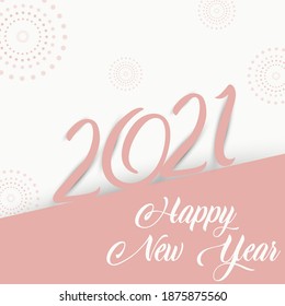Alles Gute für 2021, Vektorhintergrund. Weihnachtsgrußkartendesign-Vorlage. Weihnachts- und Neujahrsposter