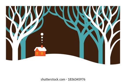 Happy new 2021 year and Merru Christmas - Greeting card, banner. 