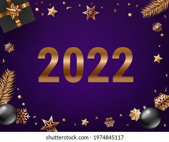 Happy new 2022 year concept