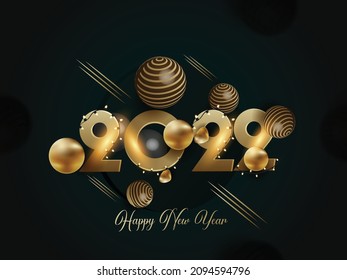 Happy new 2022 year Realistic gift box  Christmas Poster Easy to edit