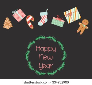 Happy New card