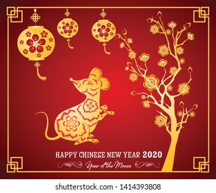 Happy New Chinese Year 2020 year of the Rat - year of the mouse