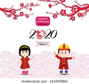 Happy New Chinese Year 2020 year of the Rat - year of the mouse