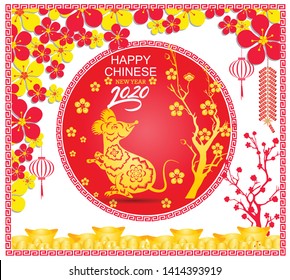 Happy New Chinese Year 2020 year of the Rat - year of the mouse