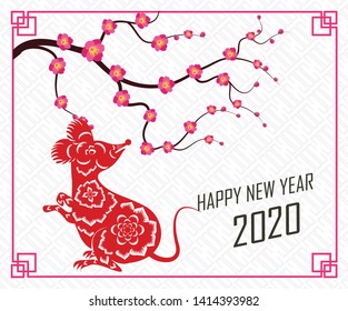 Happy New Chinese Year 2020 year of the Rat - year of the mouse