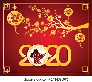 Happy New Chinese Year 2020 year of the Rat - year of the mouse