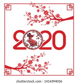 Happy New Chinese Year 2020 year of the Rat - year of the mouse