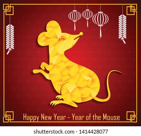 Happy New Chinese Year 2020 year of the Rat year of the mouse