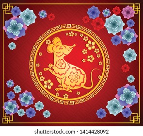 Happy New Chinese Year 2020 year of the Rat year of the mouse
