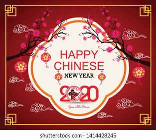 Happy New Chinese Year 2020 year of the Rat year of the mouse