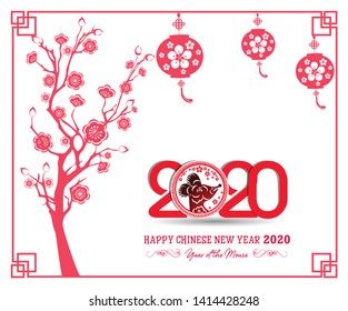 Happy New Chinese Year 2020 year of the Rat year of the mouse