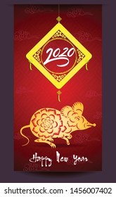 Happy New Chinese Year 2020 year of the Rat year of the mouse
