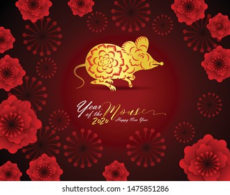 Happy New Chinese Year 2020 year of the Rat 