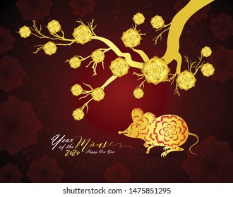 Happy New Chinese Year 2020 year of the Rat 