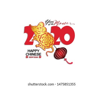 Happy New Chinese Year 2020 year of the Rat 