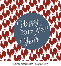 happy new chinese year. Holidays 2017 traditional calendar. Red rooster